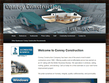 Tablet Screenshot of conrey-construction.com